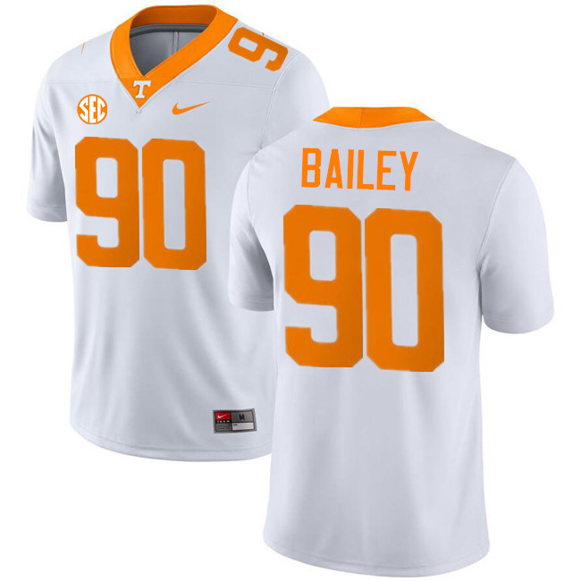 #90 Dominic Bailey UT Vols Jerseys,Tennessee Volunteers College Football Jerseys Stitched-White